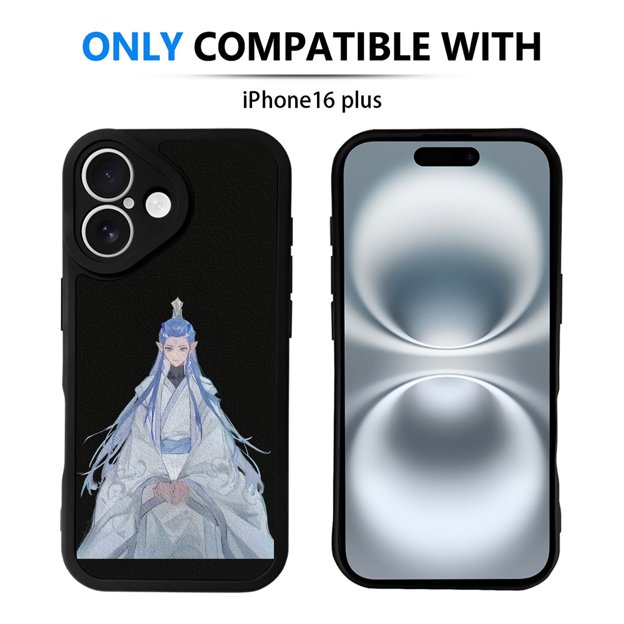 （画像用） Ne Zha 2 ナタ 魔童の大暴れ 【iPhone 16シリーズ対応】シリコンスマホケース（レザー調） 材質：シリコン
